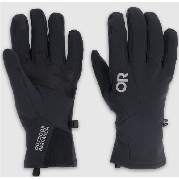 Outdoor Research Men's Sureshot Softshell Gloves Size XL - Black - NWT - Picture 1 of 9